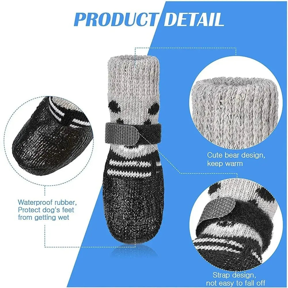 Waterproof Cats /Dogs Rubber Socks Non-slip