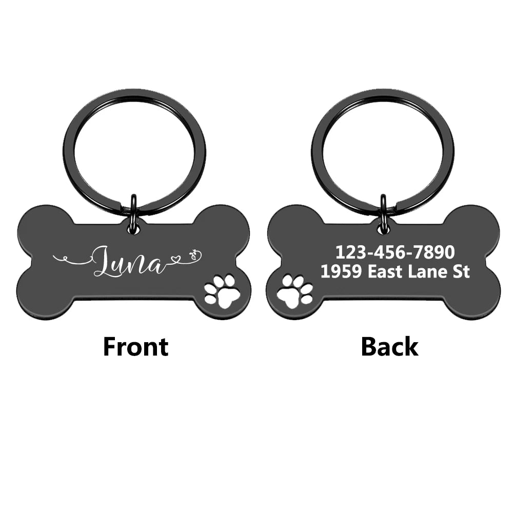 Customized Collar With Name Tag