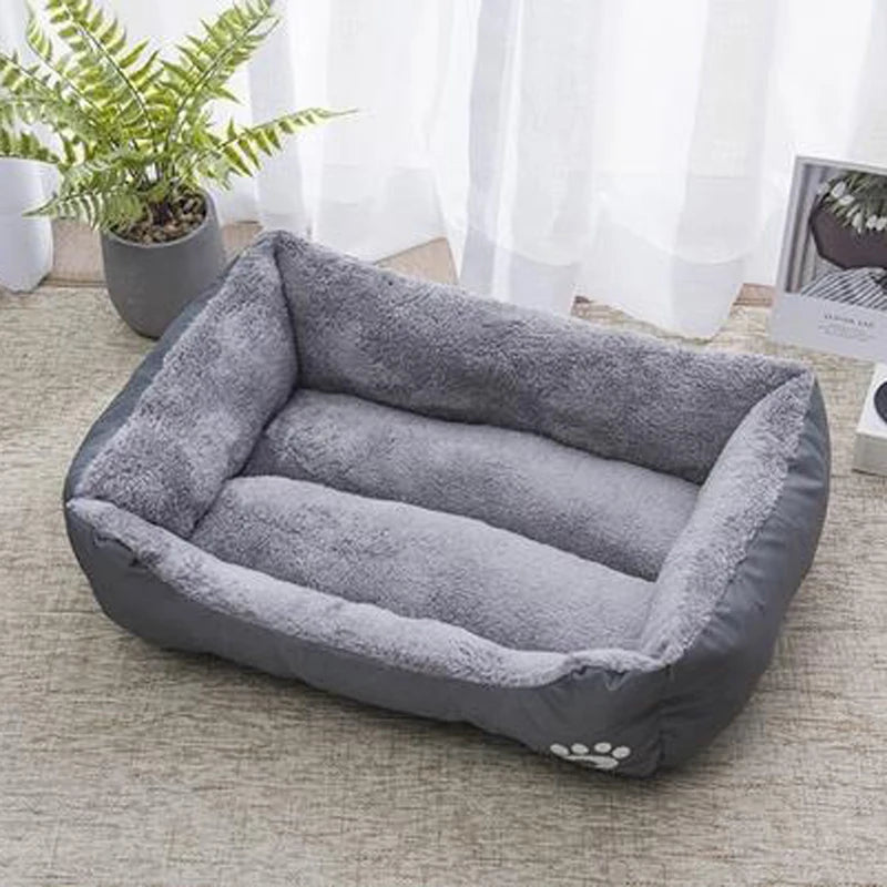 Black Plush Sleeping Bed