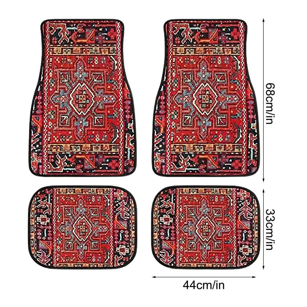4Pcs/set Bohemian Car Mats