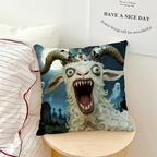 Screaming Goat Pillow Cover