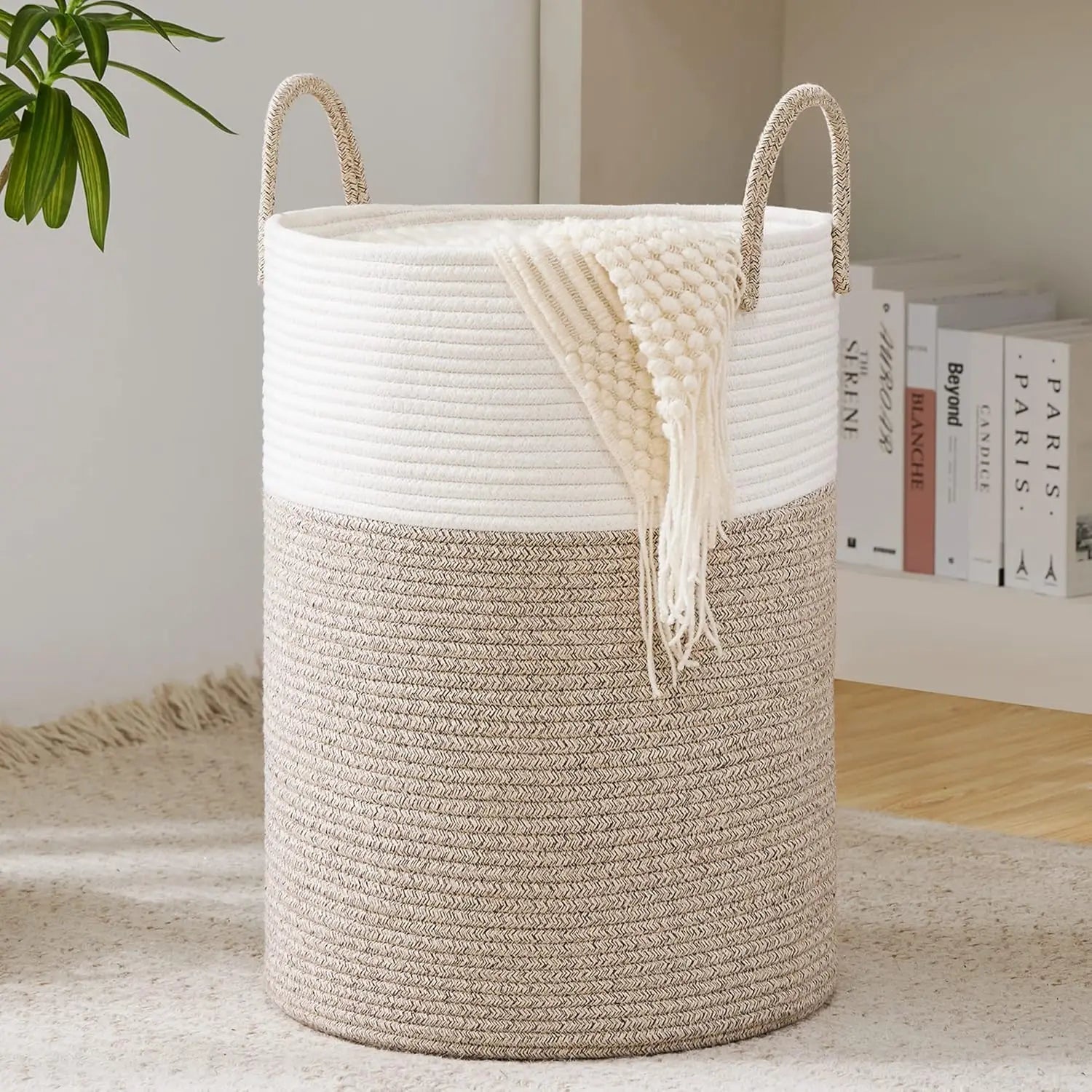 Large Storage Basket With Handles